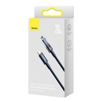 "Baseus Explorer", USB-C ir "Lightning" kabelis, 20 W, 2 m
