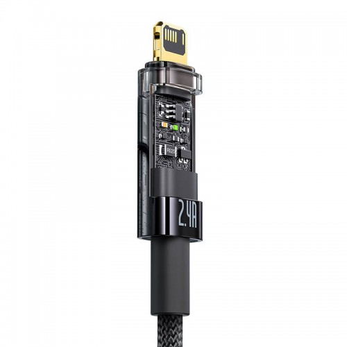 "Baseus Explorer" USB ir "Lightning" kabelis, 2,4 A, 2 m