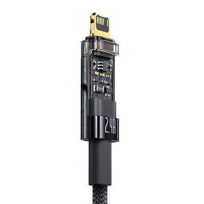 "Baseus Explorer" USB ir "Lightning" kabelis, 2,4 A, 2 m
