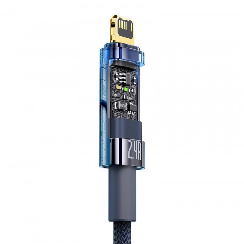 "Baseus Explorer" USB ir "Lightning" kabelis, 2,4 A, 1 m