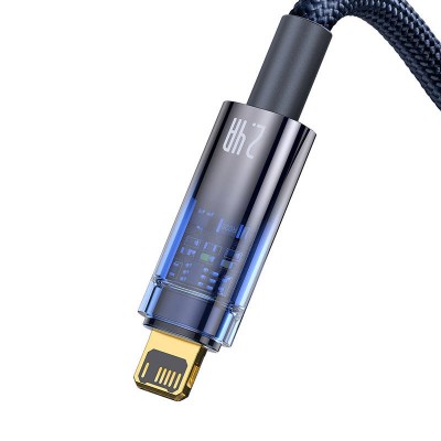 "Baseus Explorer" USB ir "Lightning" kabelis, 2,4 A, 1 m