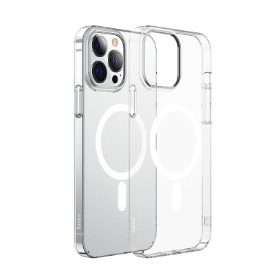 "Baseus Crystal" magnetinis dėklas "iPhone 13 Pro" (skaidrus) +