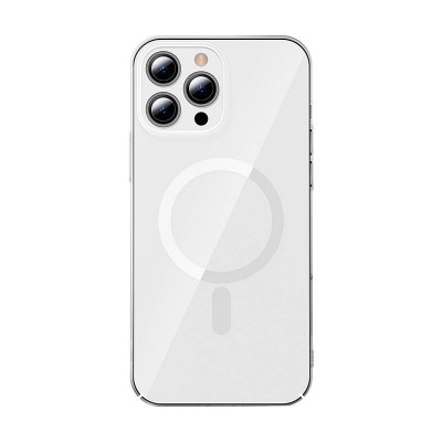 "Baseus Crystal" magnetinis dėklas "iPhone 13 Pro" (skaidrus) +