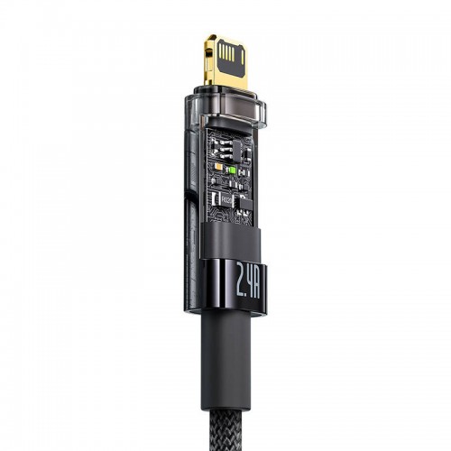 "Baseus Explorer" USB ir "Lightning" kabelis, 2,4 A, 1 m