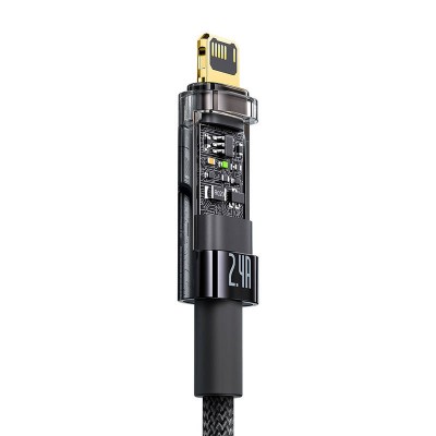 "Baseus Explorer" USB ir "Lightning" kabelis, 2,4 A, 1 m