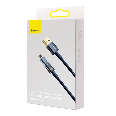 "Baseus Explorer" USB ir "Lightning" kabelis, 2,4 A, 2 m
