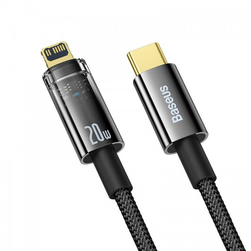 "Baseus Explorer", USB-C ir "Lightning" kabelis, 20 W, 2 m