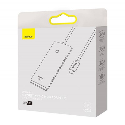 "Baseus Lite" serijos koncentratorius 4in1 USB-C į 4x USB 3.0 +