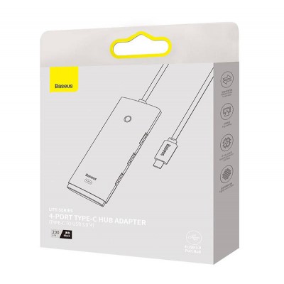 "Baseus Lite" serijos koncentratorius 4in1 USB-C į 4x USB 3.0 +