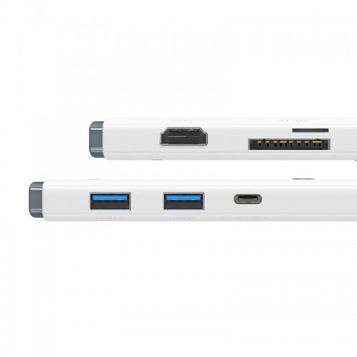 "Baseus Lite" serijos koncentratorius 6w1 USB-C į 2x USB 3.0 + "Baseus Lite" serijos koncentratorius 6w1 USB-C į 2x USB 3.0 +