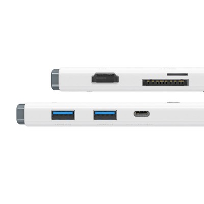 "Baseus Lite" serijos koncentratorius 6w1 USB-C į 2x USB 3.0 +