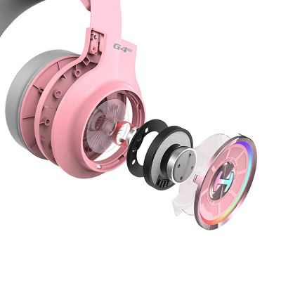 Edifier HECATE G4 TE žaidimų ausinės, RGB, 7.1 (rožinės