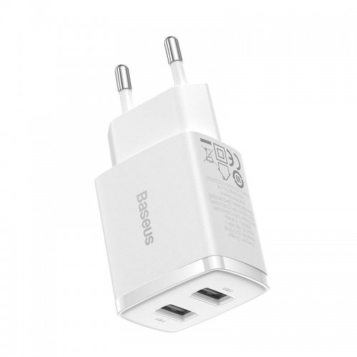 "Baseus" kompaktiškas greitasis įkroviklis, 2x USB, 10,5 W