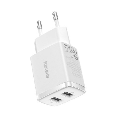 "Baseus" kompaktiškas greitasis įkroviklis, 2x USB, 10,5 W