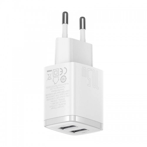 "Baseus" kompaktiškas greitasis įkroviklis, 2x USB, 10,5 W