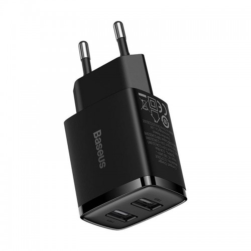 "Baseus" kompaktiškas greitasis įkroviklis, 2x USB, 10,5 W