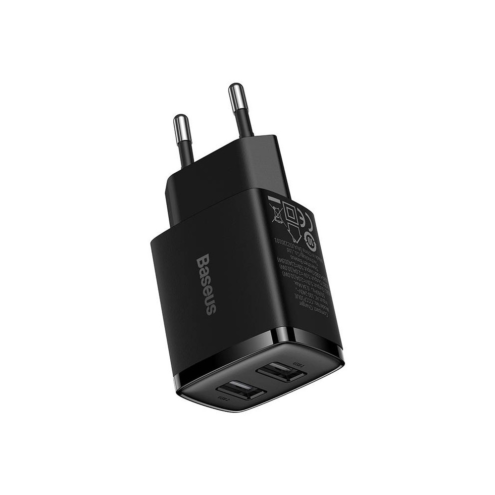 "Baseus" kompaktiškas greitasis įkroviklis, 2x USB, 10,5 W