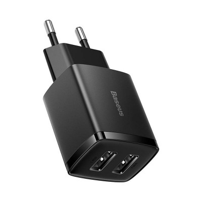 "Baseus" kompaktiškas greitasis įkroviklis, 2x USB, 10,5 W