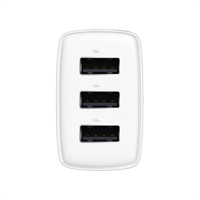 "Baseus" kompaktiškas greitasis įkroviklis, 3x USB, 17 W
