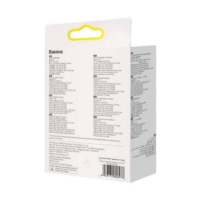 "Baseus" kompaktiškas greitasis įkroviklis, 3x USB, 17 W