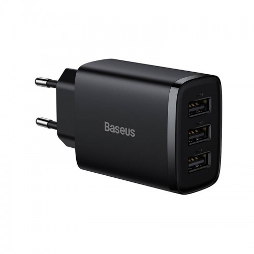 "Baseus" kompaktiškas greitasis įkroviklis, 3x USB, 17 W