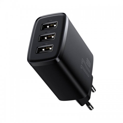 "Baseus" kompaktiškas greitasis įkroviklis, 3x USB, 17 W
