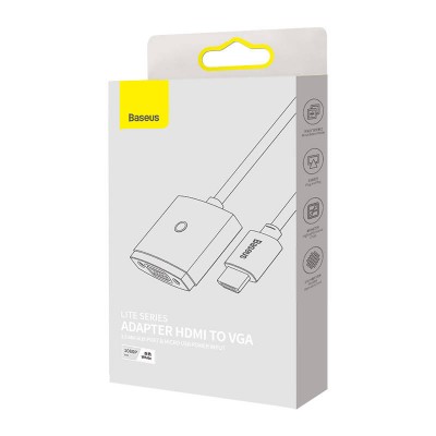 "Baseus Lite" serijos HDMI į VGA adapteris su garsu