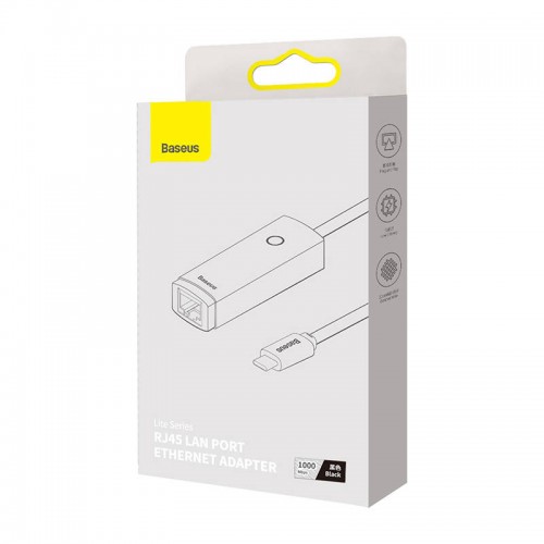 "Baseus Lite" serijos USB-C į RJ45 tinklo adapterį