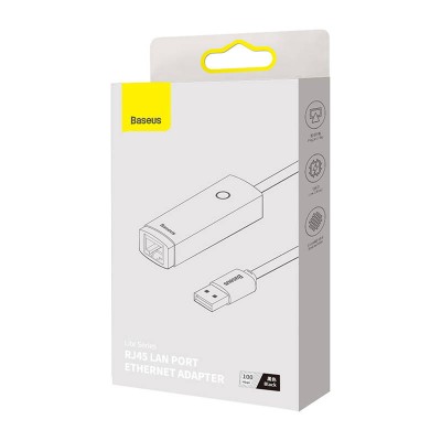 "Baseus Lite" serijos USB-RJ45 tinklo adapteris, 100Mbps