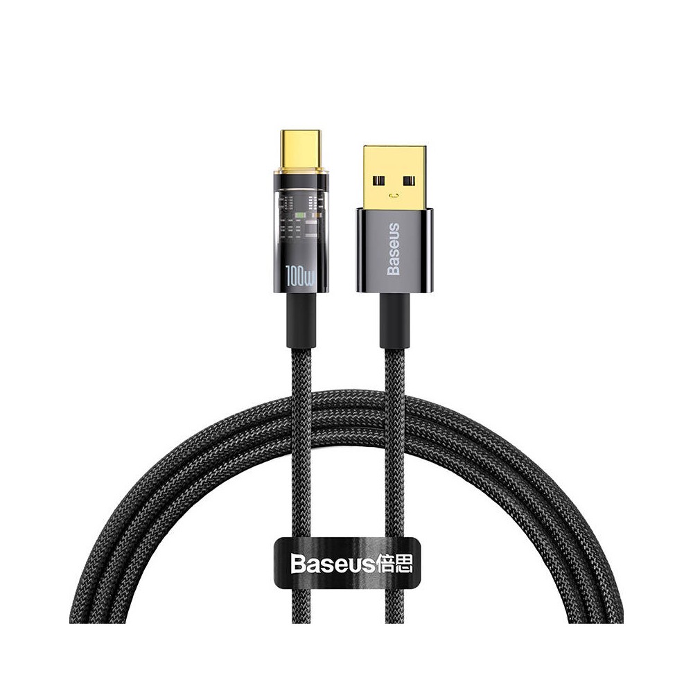 "Baseus Explorer", USB į USB-C kabelis, 100 W, 1 m