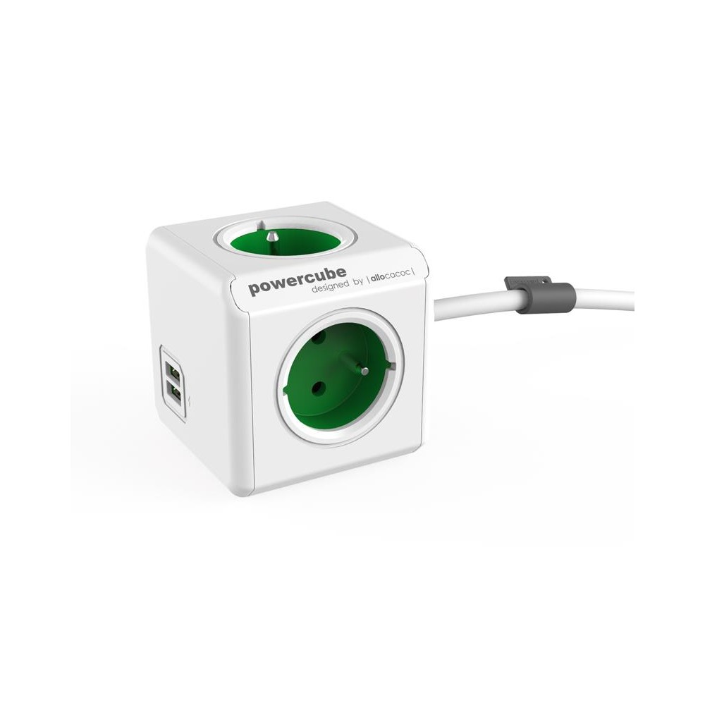 POWERCUBE Extended USB Green-POWERCUBE lizdai