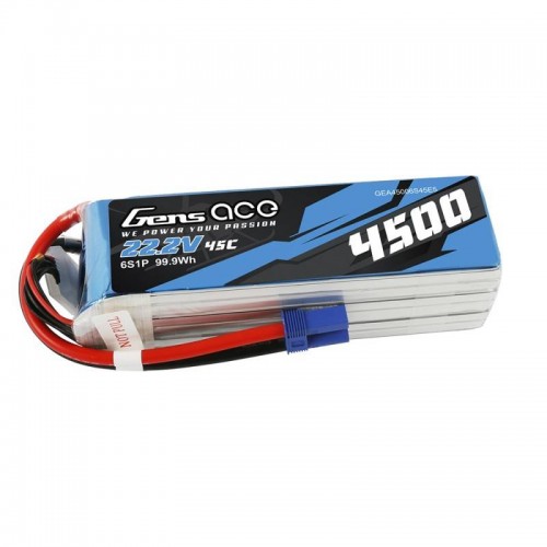 Akumuliatorius Gens Ace 4500mAh 22.2V 45C 6S1P-LiFePO4, Li-Ion