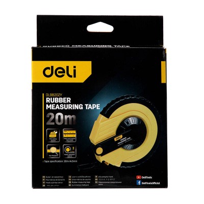 Ilga matavimo juosta Deli Tools EDL9820ZY, 20 m-Matavimo juosta