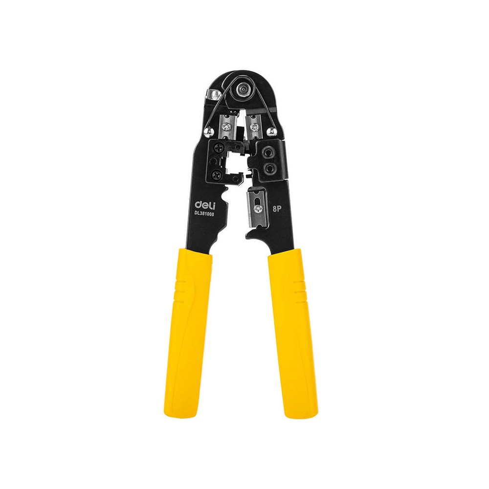 Ethernet žnyplės Deli Tools EDL381008-Pagrindinis