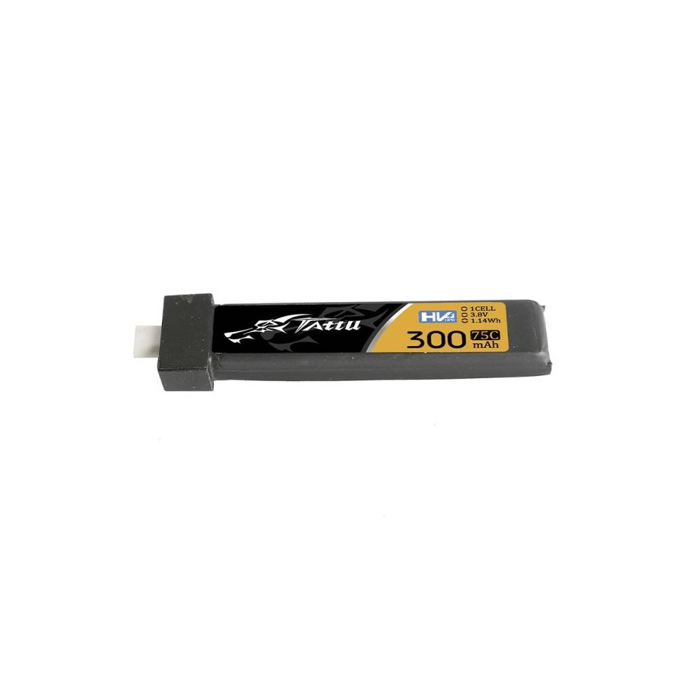 Akumuliatorius Tattu LiPo 300mAh 3.8V 75C 1S1P HV BT2.0.5