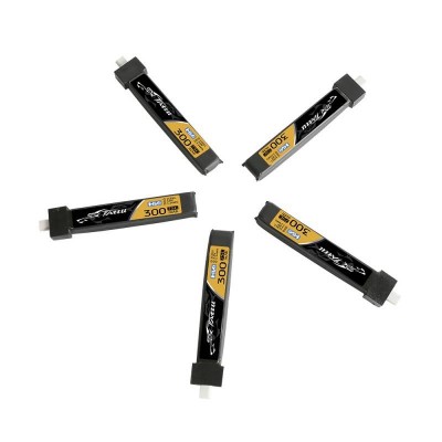 Akumuliatorius Tattu LiPo 300mAh 3.8V 75C 1S1P HV BT2.0.5