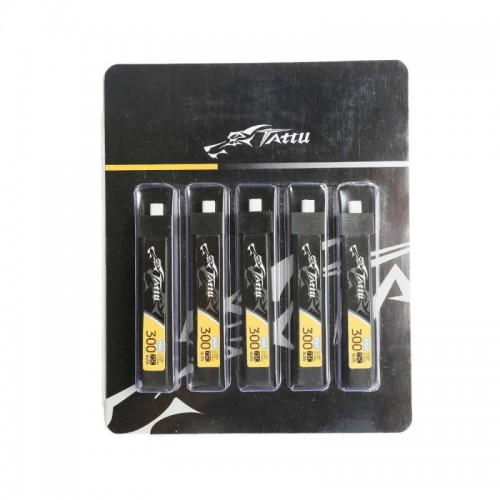 Akumuliatorius Tattu LiPo 300mAh 3.8V 75C 1S1P HV BT2.0.5