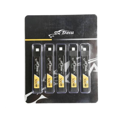 Akumuliatorius Tattu LiPo 300mAh 3.8V 75C 1S1P HV BT2.0.5