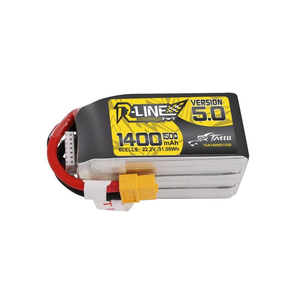 Tattu R-"Line 5.0" 1400mAh 22,2 V 150C 6S1P XT60