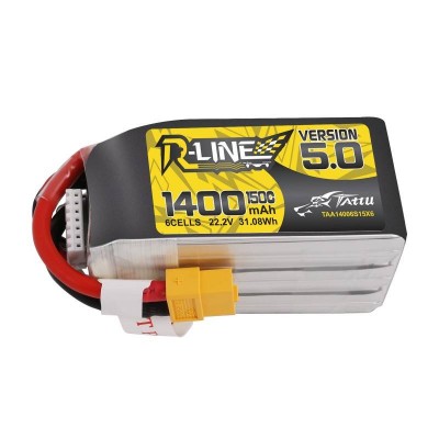 Tattu R-"Line 5.0" 1400mAh 22,2 V 150C 6S1P XT60