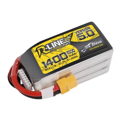 Tattu R-"Line 5.0" 1400mAh 22,2 V 150C 6S1P XT60