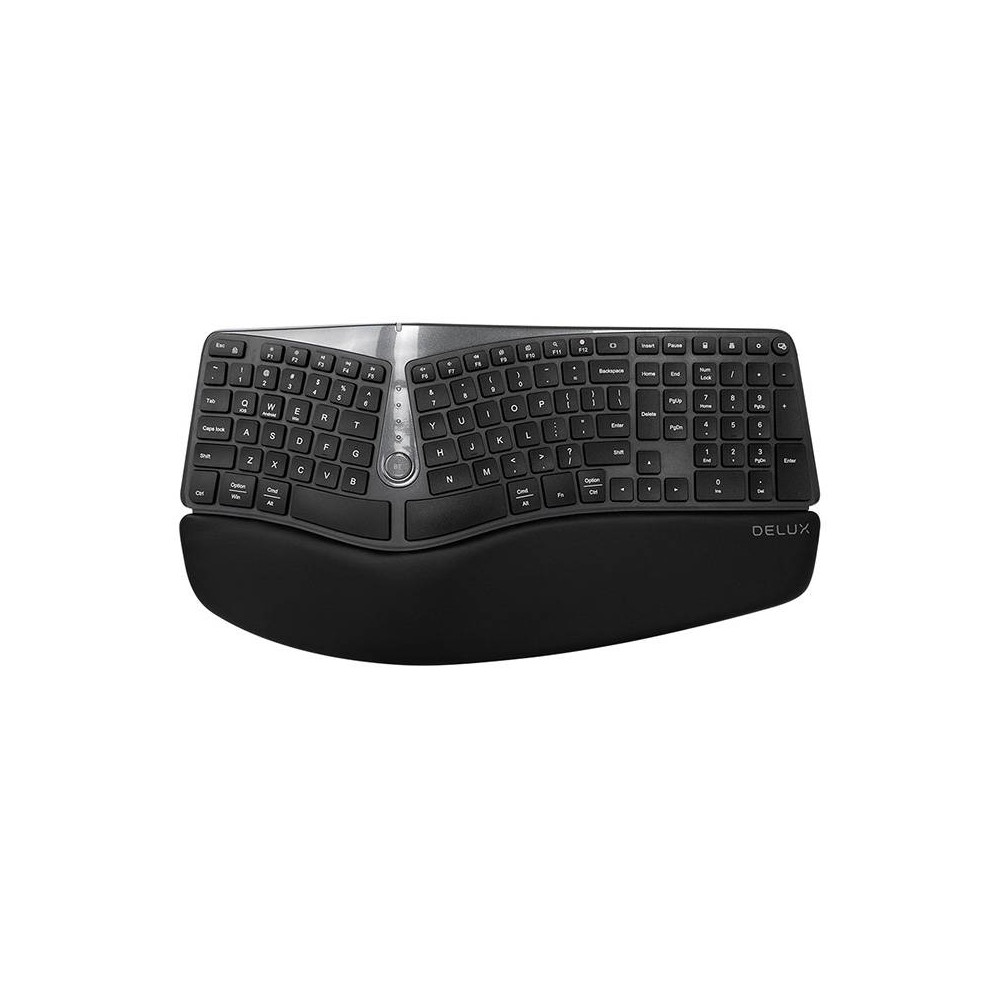 Belaidė ergonominė klaviatūra Delux GM901D BT+2.4G