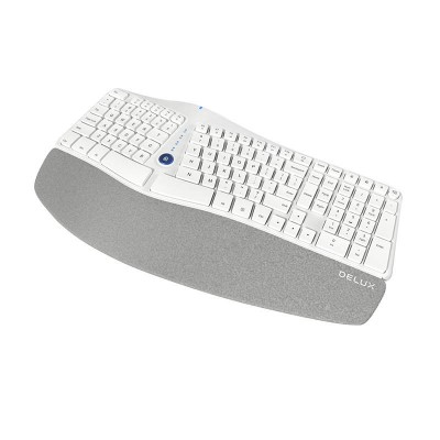 Belaidė ergonominė klaviatūra Delux GM901D BT+2.4G