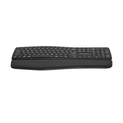 Belaidė ergonominė klaviatūra Delux GM908CV BT+2.4G