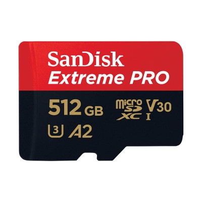 SANDISK EXTREME PRO microSDXC 512GB 200/140 MB/s UHS-I U3