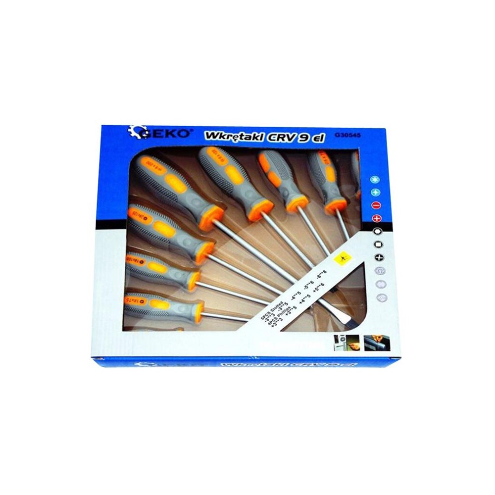 Atsuktuvų rinkinys GEKO G30545-Atsuktuvų rinkiniai Atsuktuvų rinkinys GEKO G30545-Atsuktuvų rinkiniai