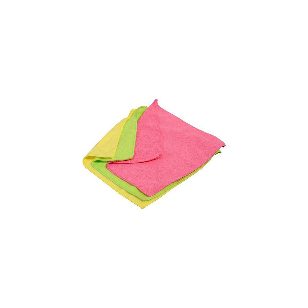 Skalbimo šluostės MICROFIBER 3vnt-Valymo šluostės, kempinės ir