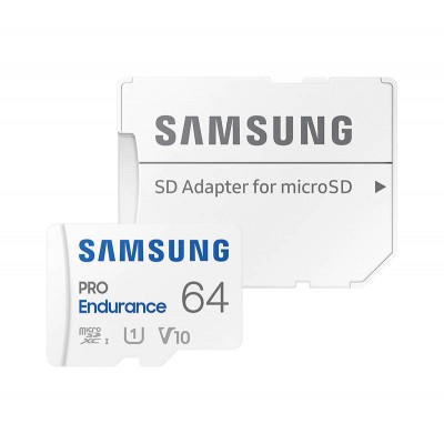 "Samsung Pro Endurance" 64 GB atminties kortelė + adapteris