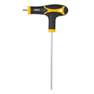 Deli Tools EDL233208 T-tipo rutuliniai šešiakampiai raktai, 8