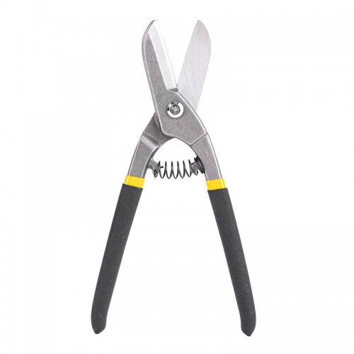 Metalo žirklės Deli Tools EDL4371, 10'' (juodos ir geltonos